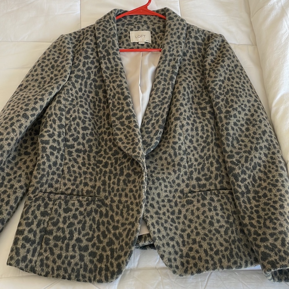 Cheetah print Loft blazer